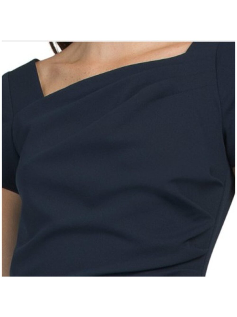 MAGGY LONDON Cap Sleeve Ruched Jumpsuit - Picture 3 of 4